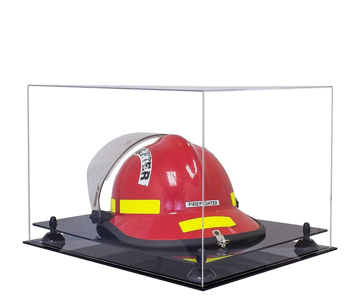 Clear Acrylic Display Case Large Rectangle Box with Black Risers 18" x 14" x 12" I1126