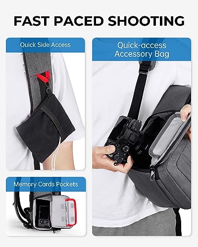 Black Expandable Camera Backpack with 15.6" Laptop Compartment F25530