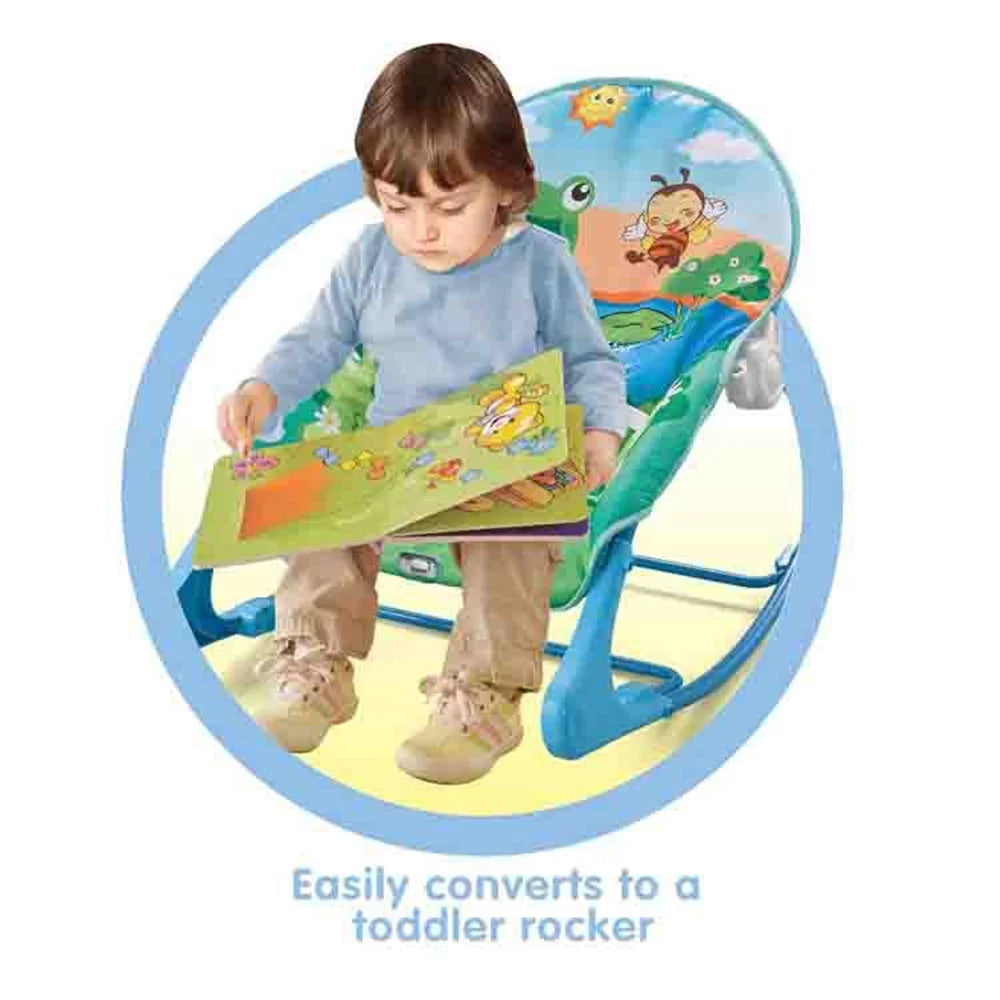 Portable Baby Bouncer Infant Seat Rocking Chair with Hanging Toys Bed Net B5793