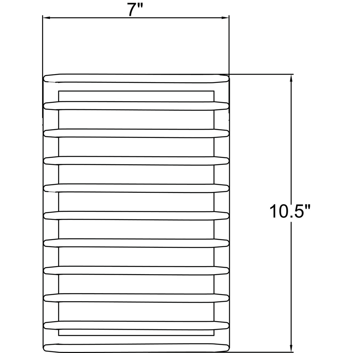 White Marine Grade LED Bulkhead R18793
