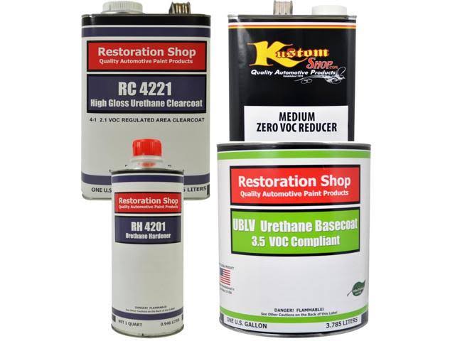 Light Aqua Gallon Low VOC Urethane Basecoat Clearcoat Car Auto Paint Kit T95712