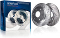 Front Drilled & Slotted Brake Rotors W140713