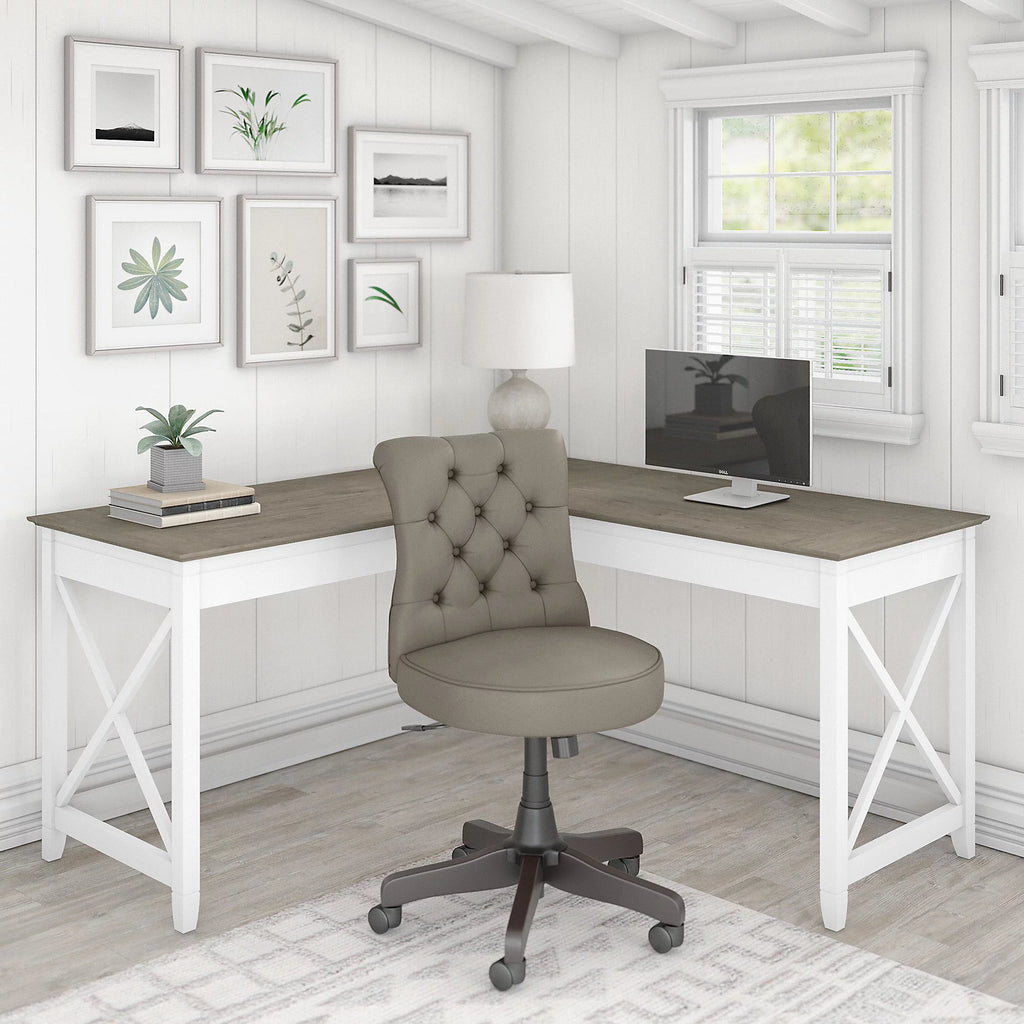 L Shaped Desk with Office Chair M45722