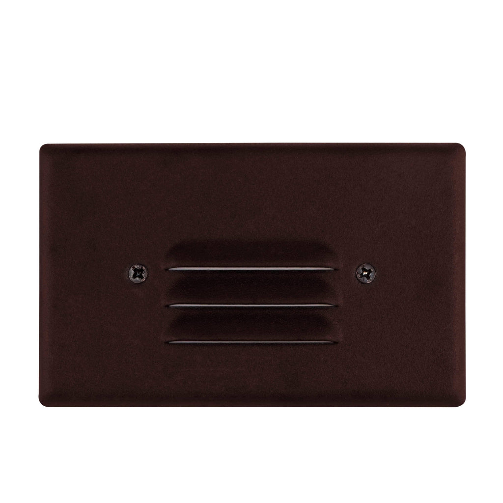 5 Pack Black Angled Louver Step Light with Vertical/Horizontal Plate - 3000K K47070