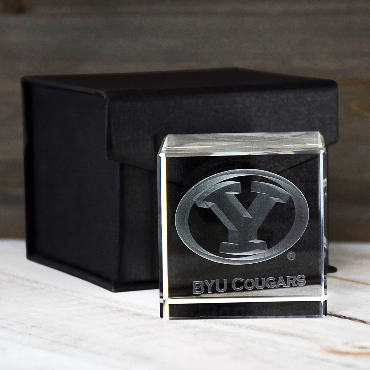 Laser Engraved Crystal Cube S625