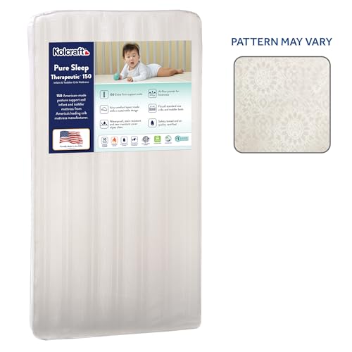Breathable Crib Mattress with 150 Extra Firm Posture Support Coils K434