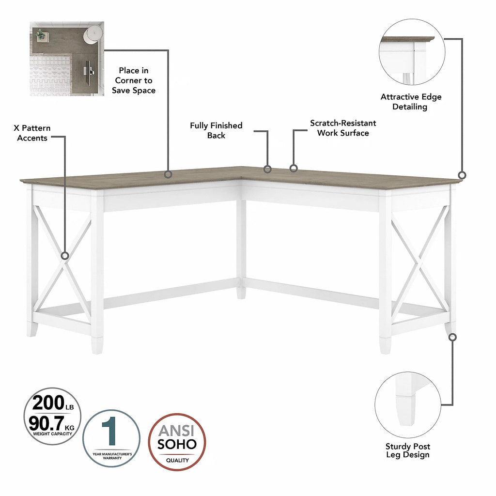 L Shaped Desk with Office Chair M45722