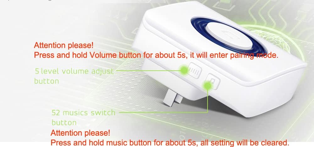 Wireless Motion Sensor Alert Alarm with 3 Receiver and 2 Monitor Motion S8222