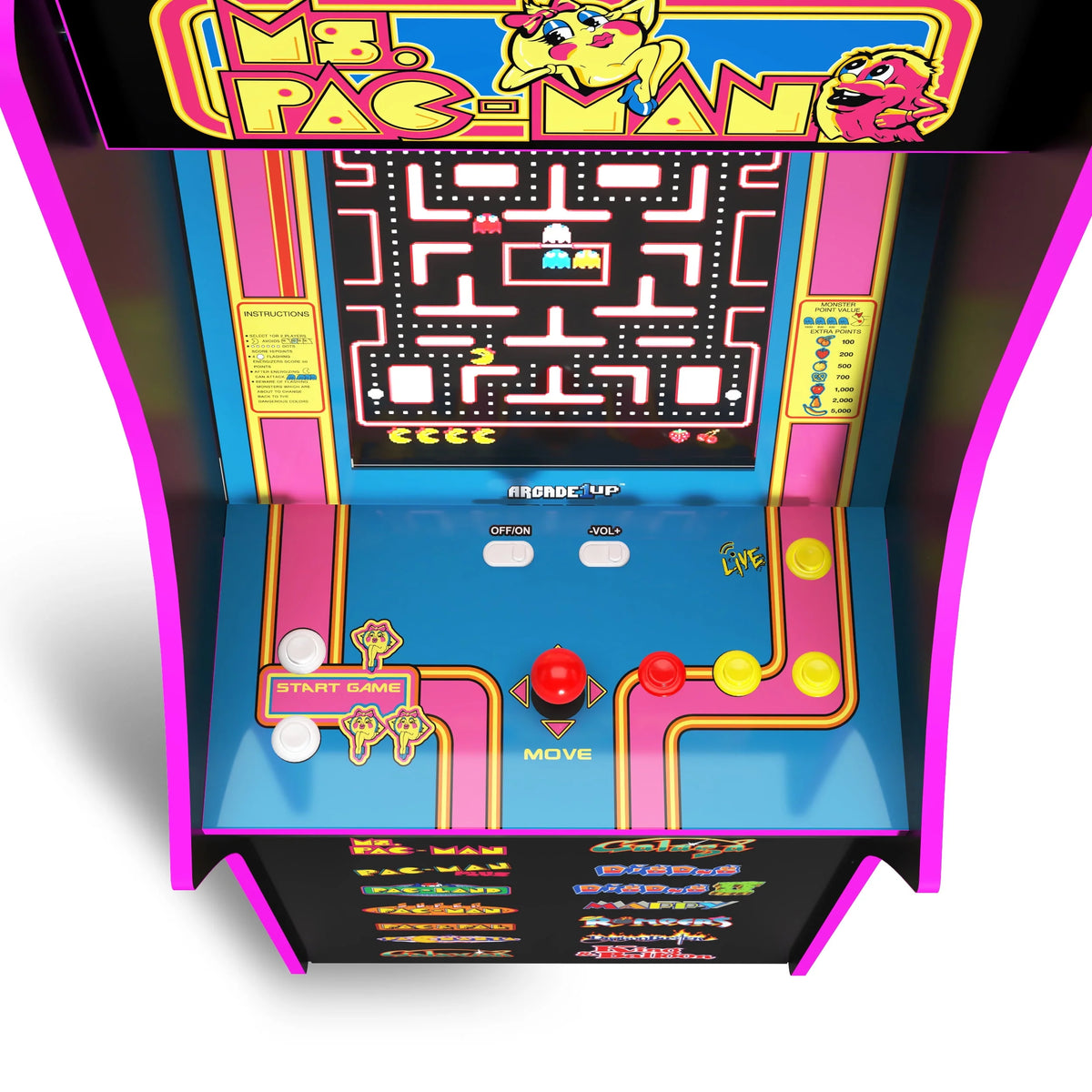 4-foot-tall Stand-up Arcade Game with 14 Classic Games and 17-inch Screen P4812