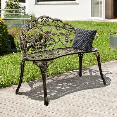 Aluminum Patio Outdoor Garden Bench W327