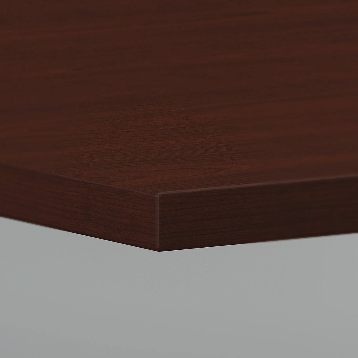 Cherry Square Conference Table with Metal Disc Base W96573