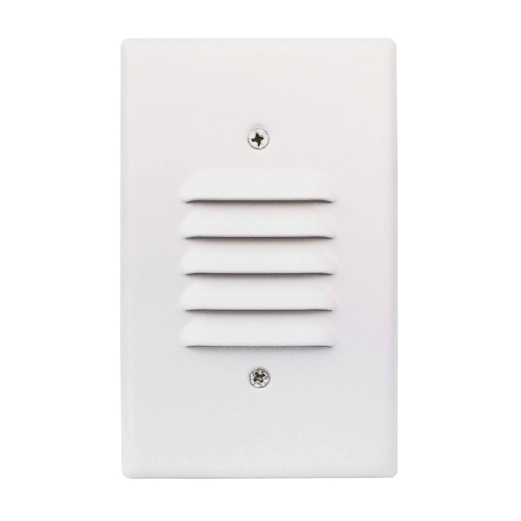 5 Pack Black Angled Louver Step Light with Vertical/Horizontal Plate - 3000K K47070