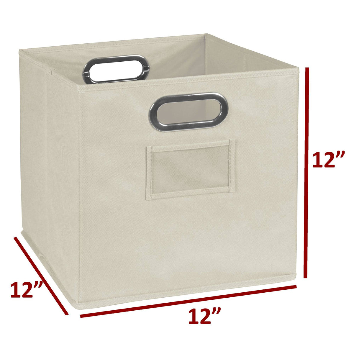 12 Cube Storage Set with 6 Canvas Bins O332
