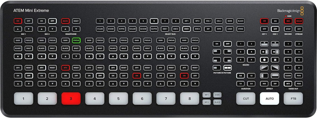 ATEM Mini Extreme ISO HDMI Live Streaming Switcher with 12V Power Supply, International Adapters & Standard HDMI Cable P408444