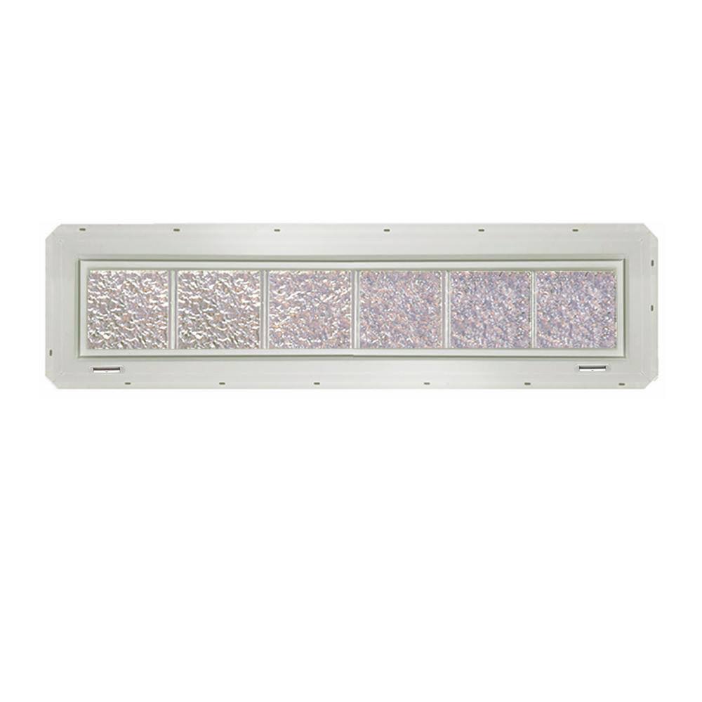 Ice Pattern Vinyl New Construction Glass Block Window K726