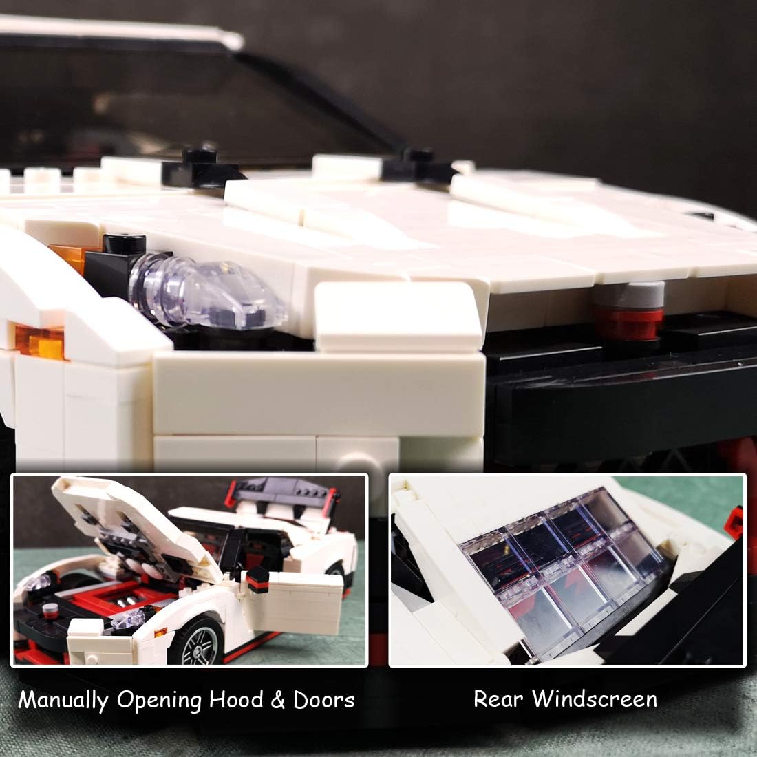 1:14 Scale MOC Building Blocks Race Car Model (1024 Pcs) Pack of 2 U443