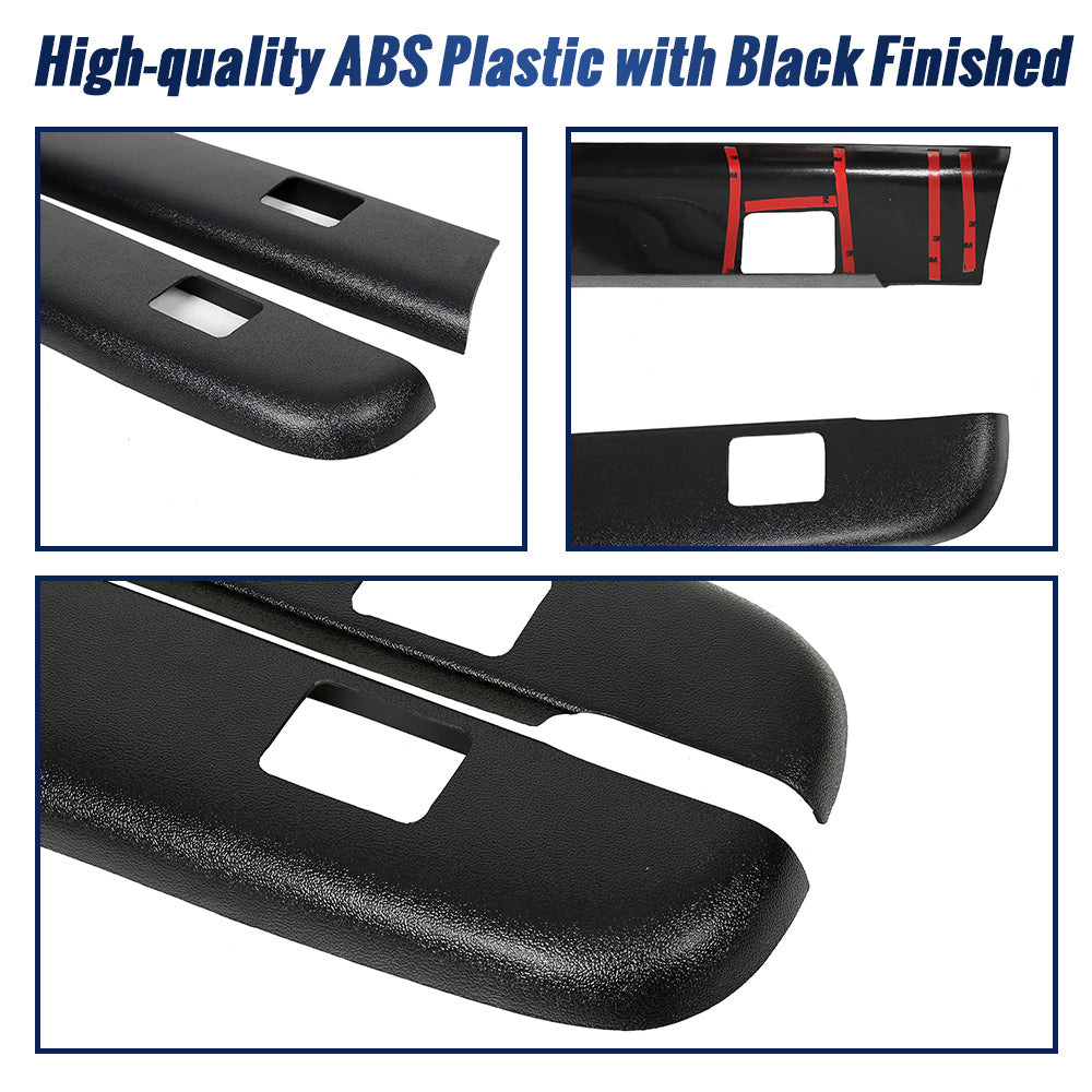Black Bed Rail Caps with Stake Holes C760142