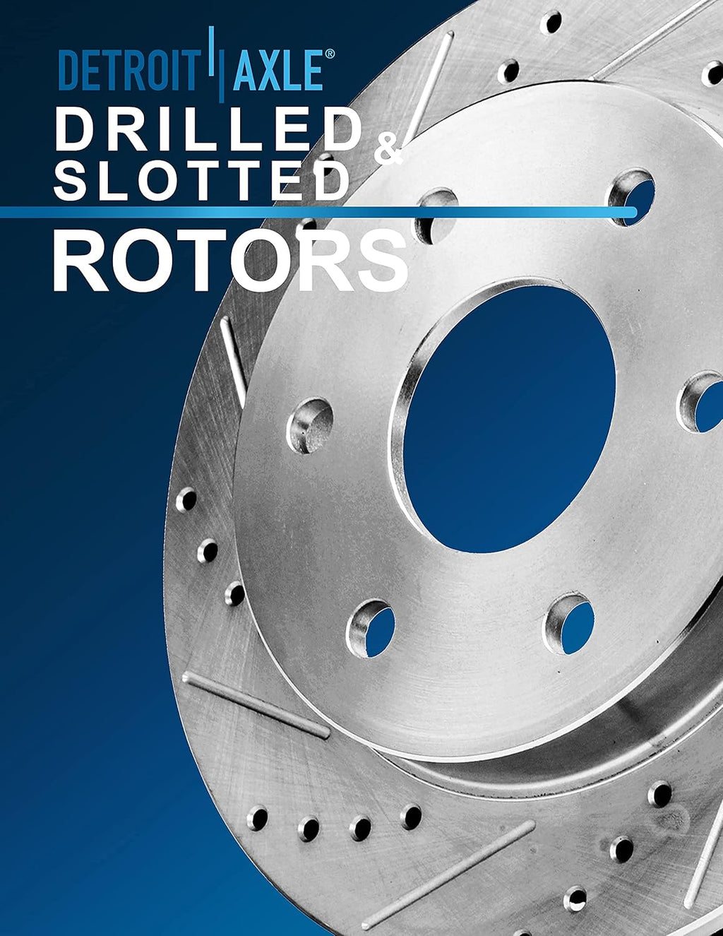 Front Drilled & Slotted Brake Rotors W140713