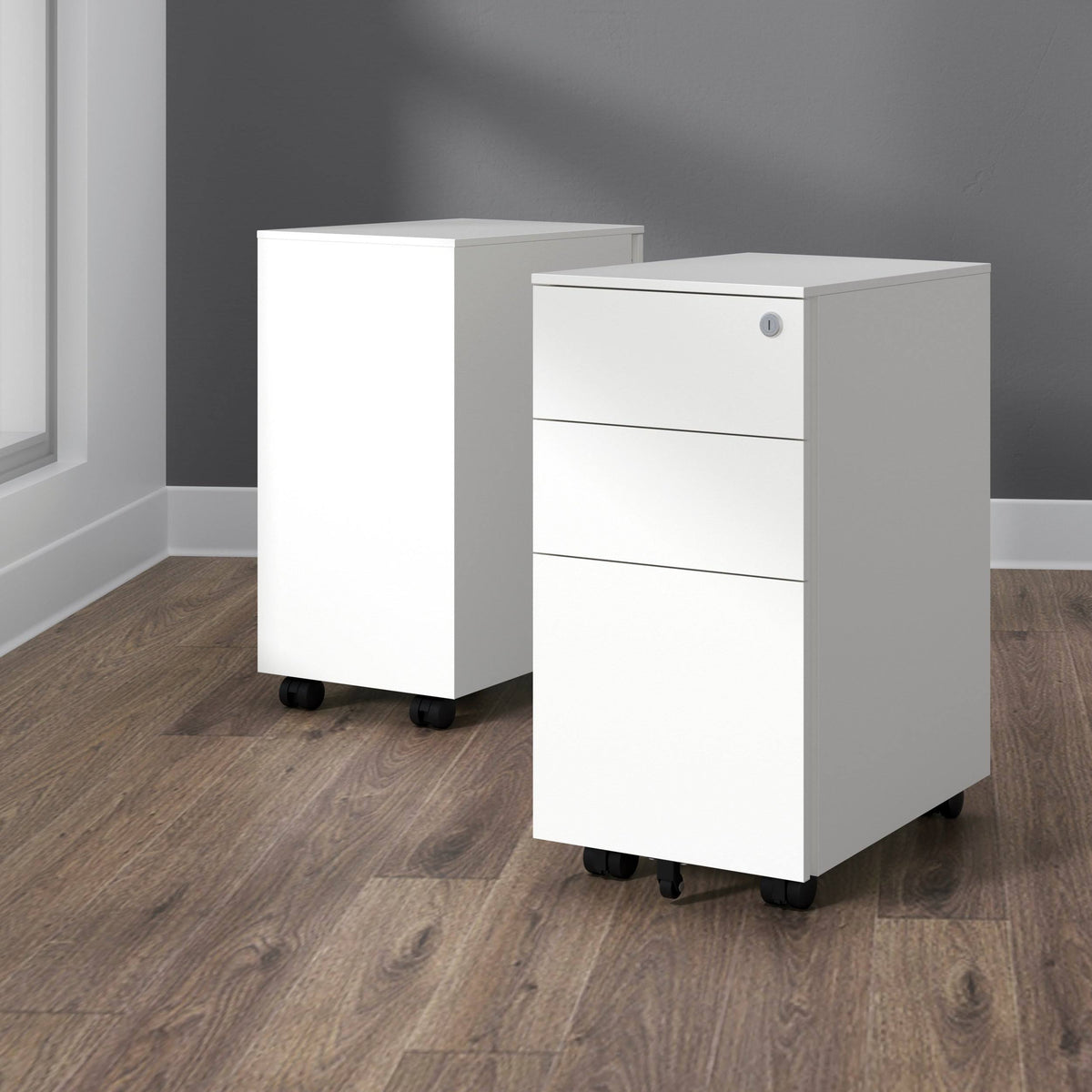 Charcoal Metal Filing Cabinet J995842