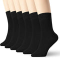 Black White Cotton Socks, 6 Pairs, Size 6 to 11 D7794