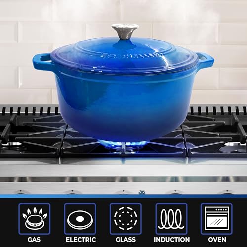 6qt Enameled Cast Iron Dutch Oven with Lid W620883