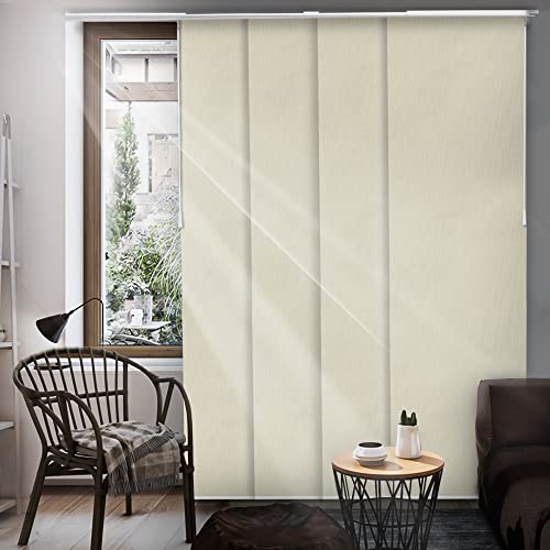Blackout Fabric Sliding Door Blinds, W:46-86 x H: Up to-96 inches G740131