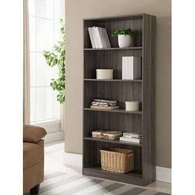 Distressed Gray Standard Bookcase H372