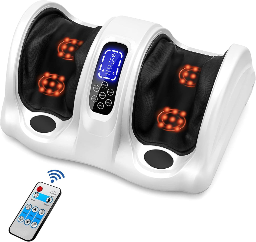 Shiatsu Foot and Calf Massager with Heat, Electric Foot Massager W126