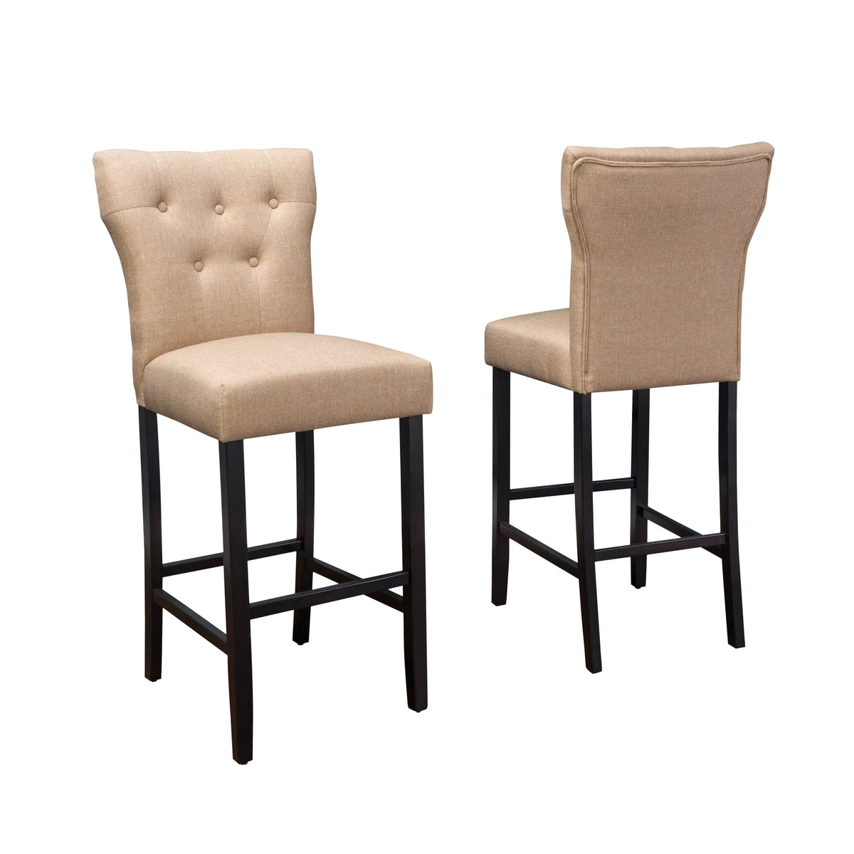 Mocha Fabric Barstool Set of 2 X89937