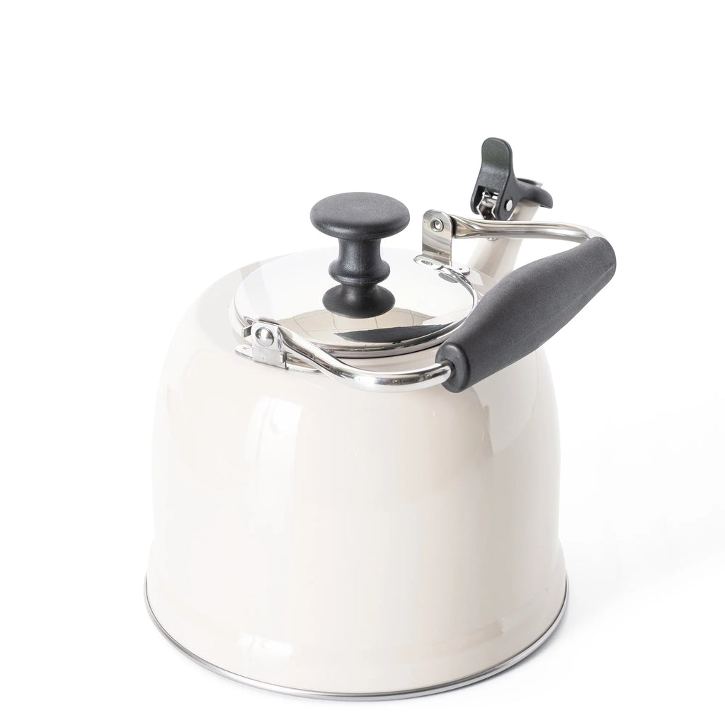 Linen 2.2-Quart Stainless Steel Tea Kettle with Lid U5207