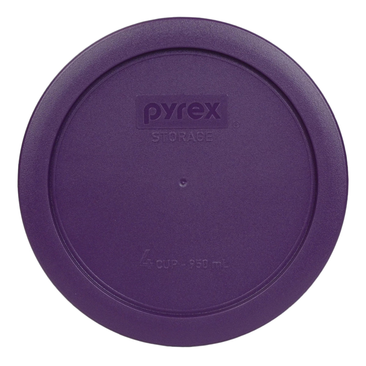 4-Cup Round Glass Food Storage Bowl with Purple Lid D72131