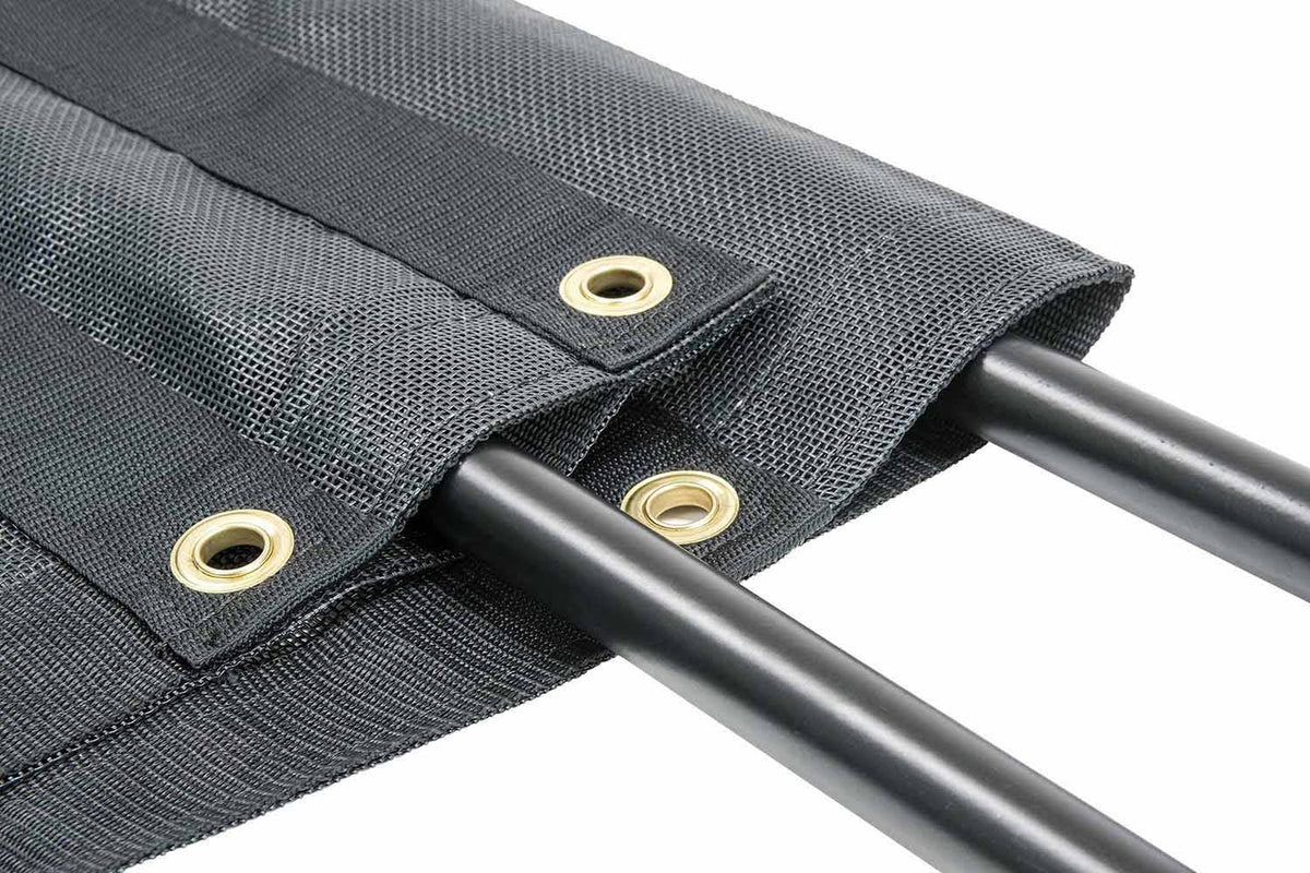 7 x 20 ft Vinyl Coated Mesh Tarps with 5 inch 18oz Double Pocket H348982