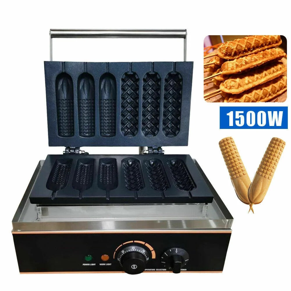 6 Slots Nonstick Electric Waffle Maker C132