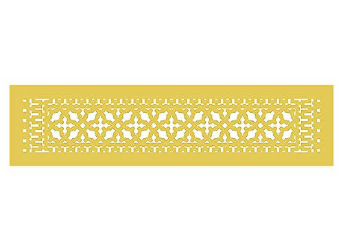 30x22 x 6x22 Sun Gold Aluminum Grille with Mounting Holes T1862