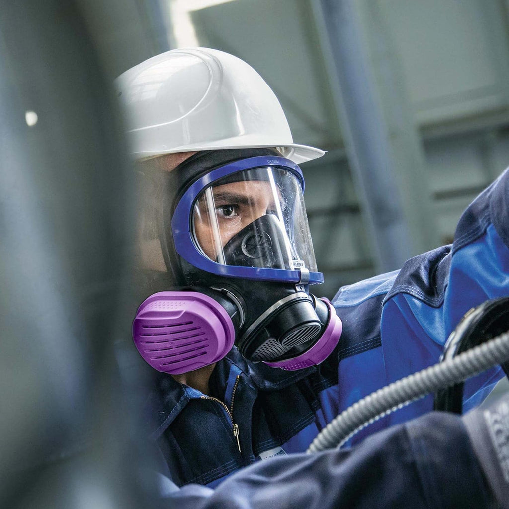 Full-Face Respirator Mask with Combination Cartridge, NIOSH Certified N5859