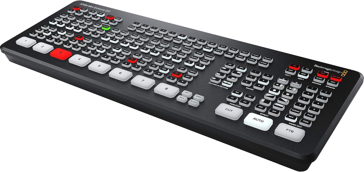 ATEM Mini Extreme ISO HDMI Live Streaming Switcher with 12V Power Supply, International Adapters & Standard HDMI Cable P408444