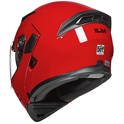 Motorcycle Dual Visor Flip up Modular Full Face Helmet DOT G35223