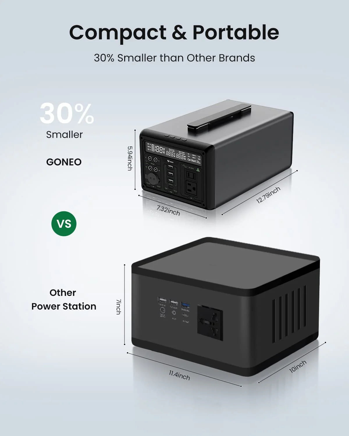 Portable Power Station 607Wh 600W AC Outlet H971960