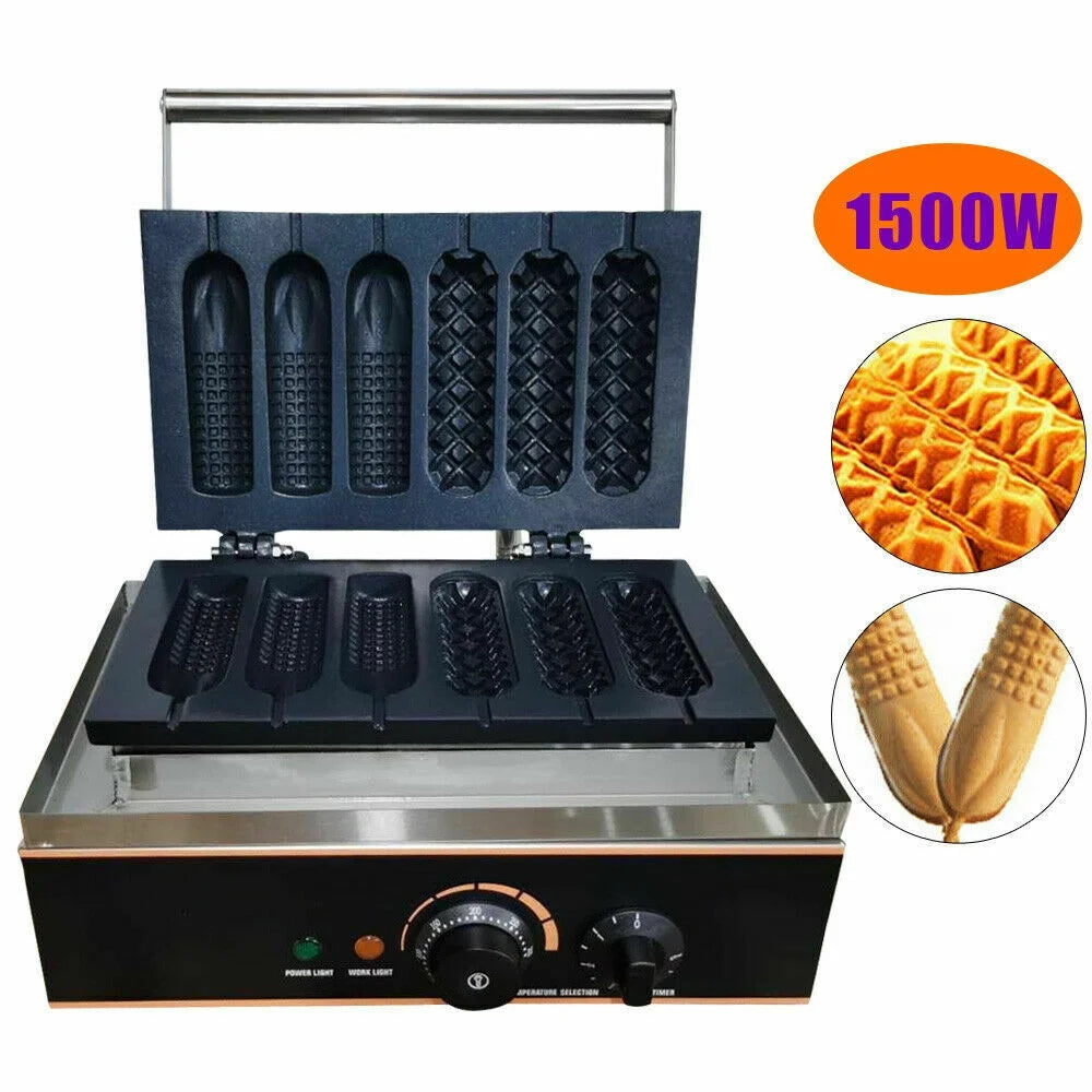 6 Slots Nonstick Electric Waffle Maker C132
