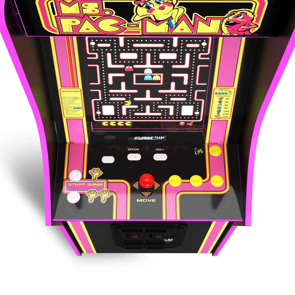 4-foot-tall Stand-up Arcade Game with 14 Classic Games and 17-inch Screen P4812