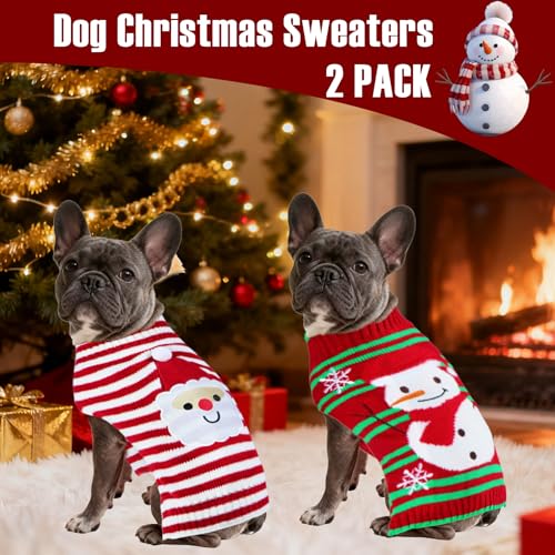 Knit Dog Christmas Sweater 2 Pack C17223