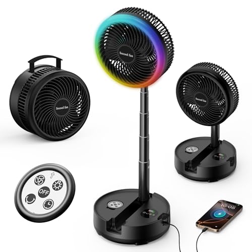20000mAh Portable Rechargeable Foldable Fan with 8-Speed C899