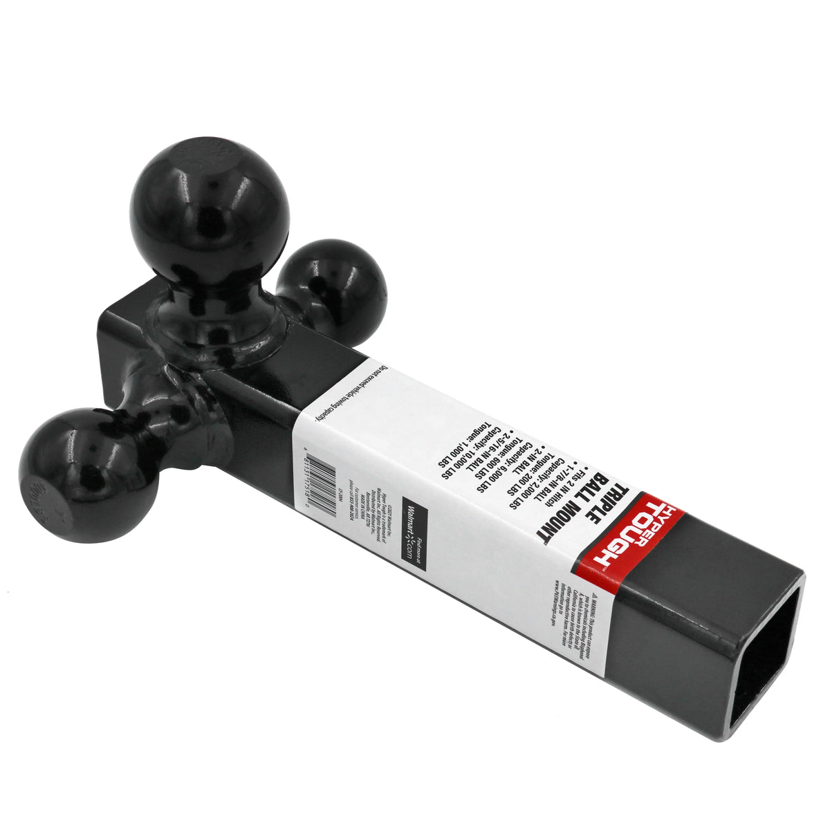 Black Steel Tri-Ball Trailer Hitch Mount Y68689