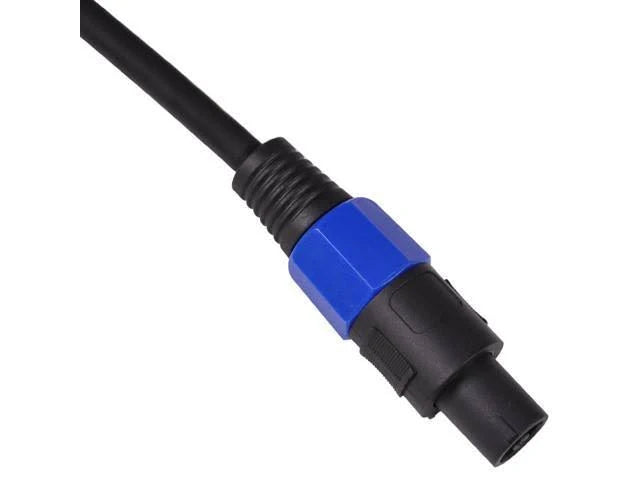 4 Pack 100 Foot Banana to Speakon Speaker Cables 12 Gauge Black X382