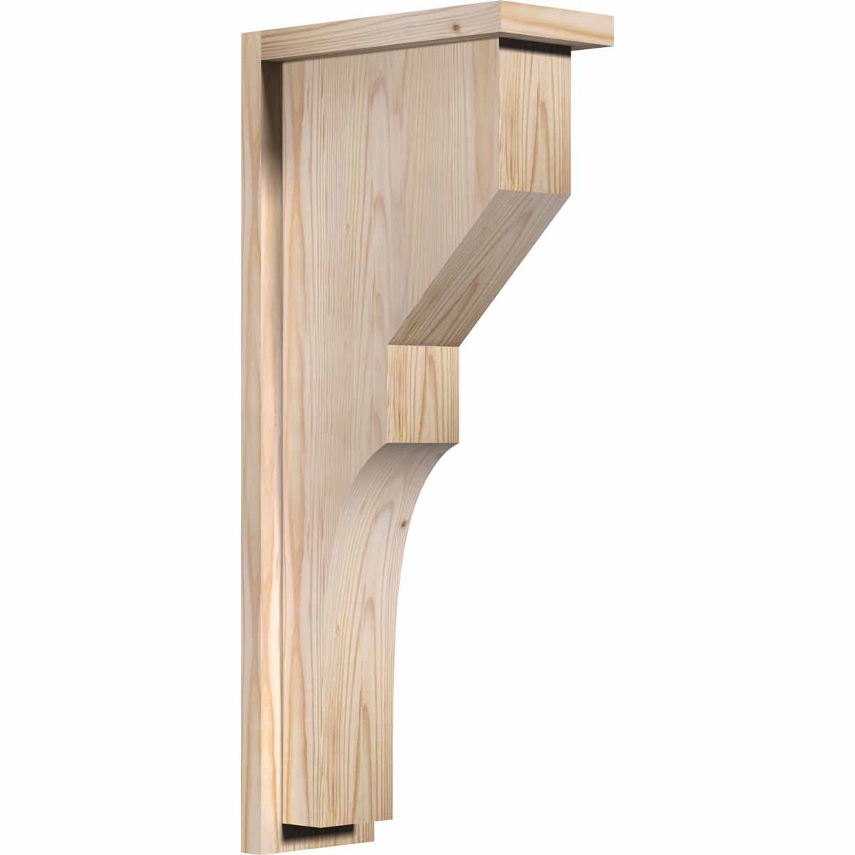 Monterey Smooth Corbel with Backplate, Douglas Fir L34366
