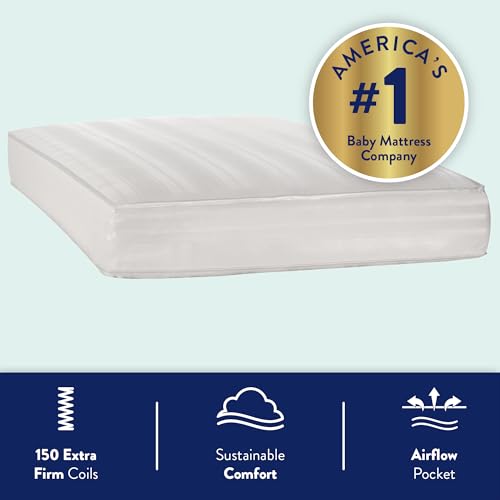 Breathable Crib Mattress with 150 Extra Firm Posture Support Coils K434