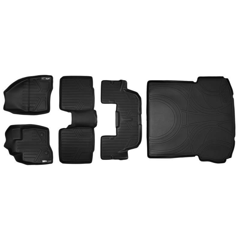 Black All-Weather Floor Mats with Extended Cargo Liner S746251