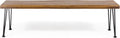 Teak and Rustic Metal Acacia Wood Bench K45049