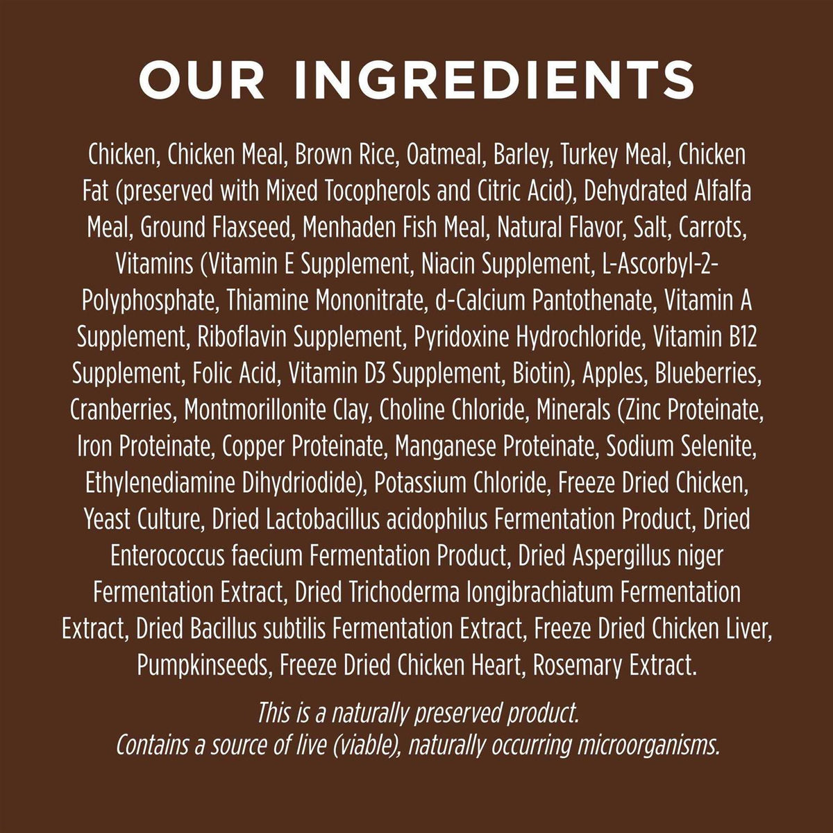 Chicken & Brown Rice Recipe Dry Dog Food S1789