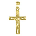 10k Gold Cross Pendant Necklace Z817